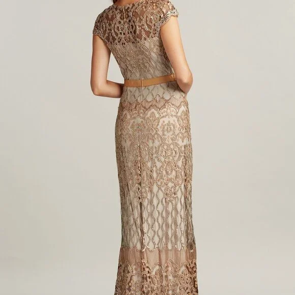 NWT TADASHI SHOJI Miranda Sequin Embroidered Gown Dress size 2 Copper Shadow - greenwatershopping.com NWT TADASHI SHOJI Miranda Sequin Embroidered Gown Dress size 2 Copper Shadow - greenwatershopping.com